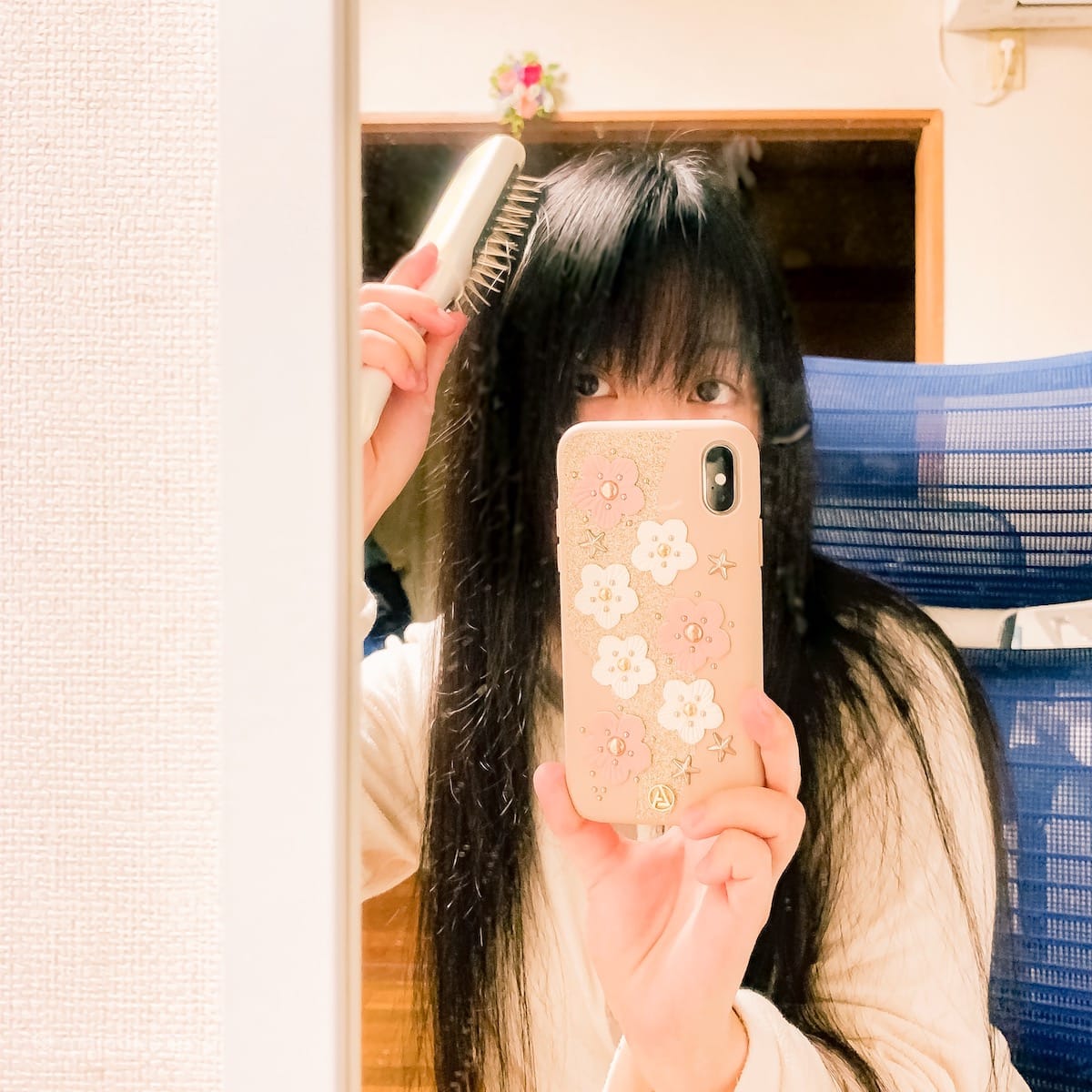 電動ヘアブラシ コイズミ リセットブラシ 音波振動磁気 乾電池式 KBE-2901